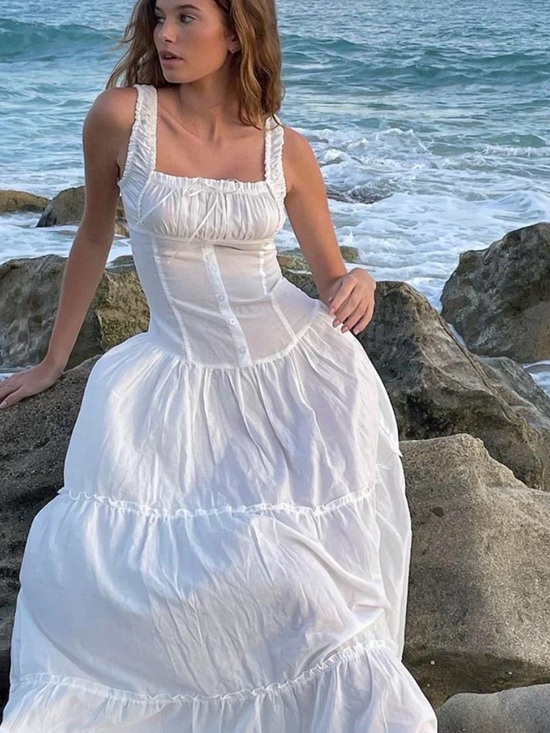 Frankie's Bikinis Dresses & Skirts - Frankie's Bikinis Christabelle Ruffle Maxi Dress